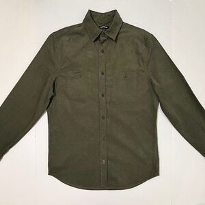 Express Olive Men's Button-Down Shirt